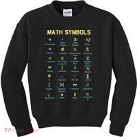Math Symbols Mathematics Table Kids Sweatshirt thumb 0