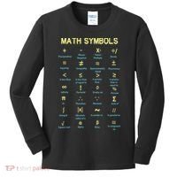 Math Symbols Mathematics Table Kids Long Sleeve Shirt thumb 0