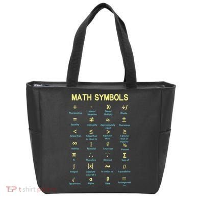 Math Symbols Mathematics Table Tote Bag
