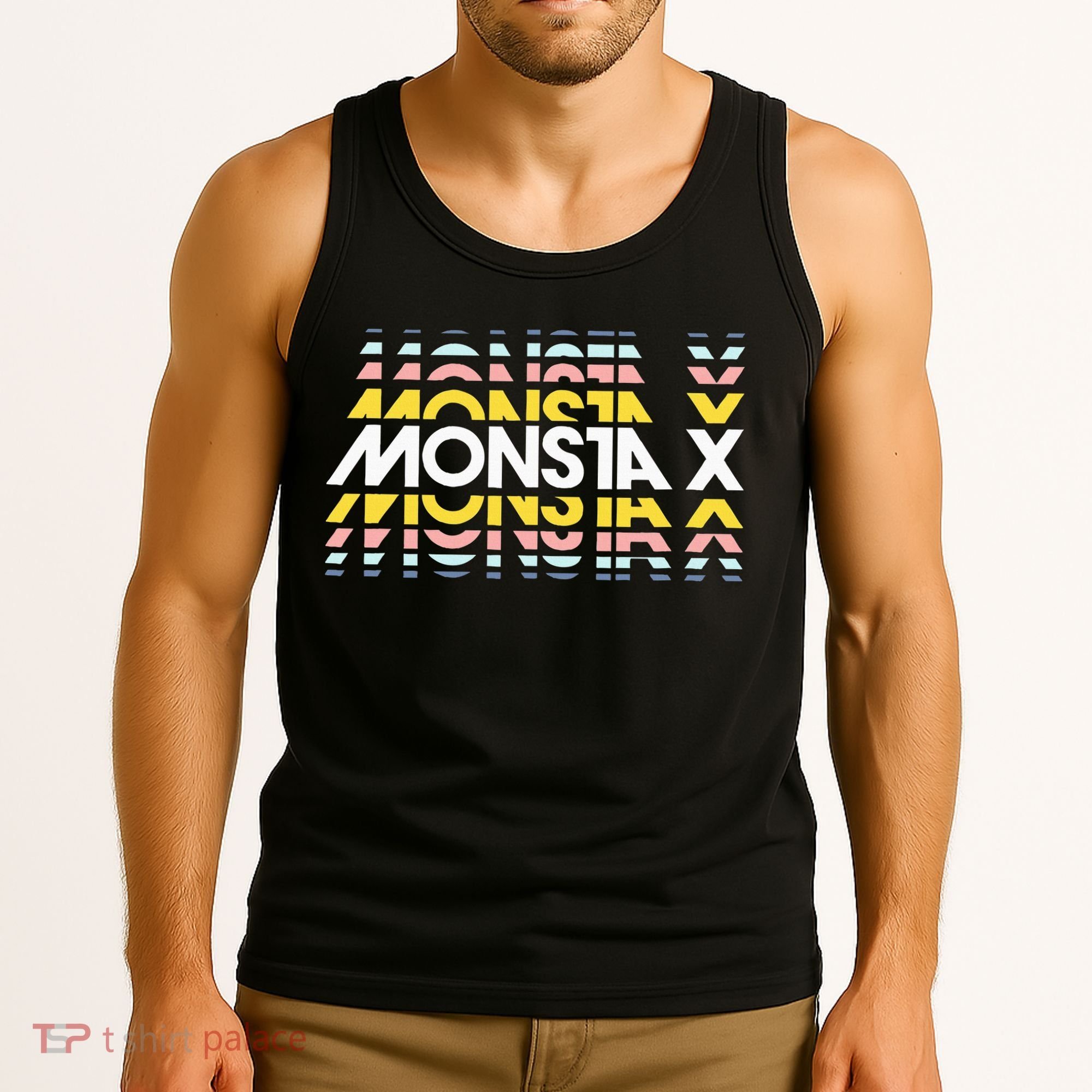 Monsta Simple Minimalist X Band Tank Top