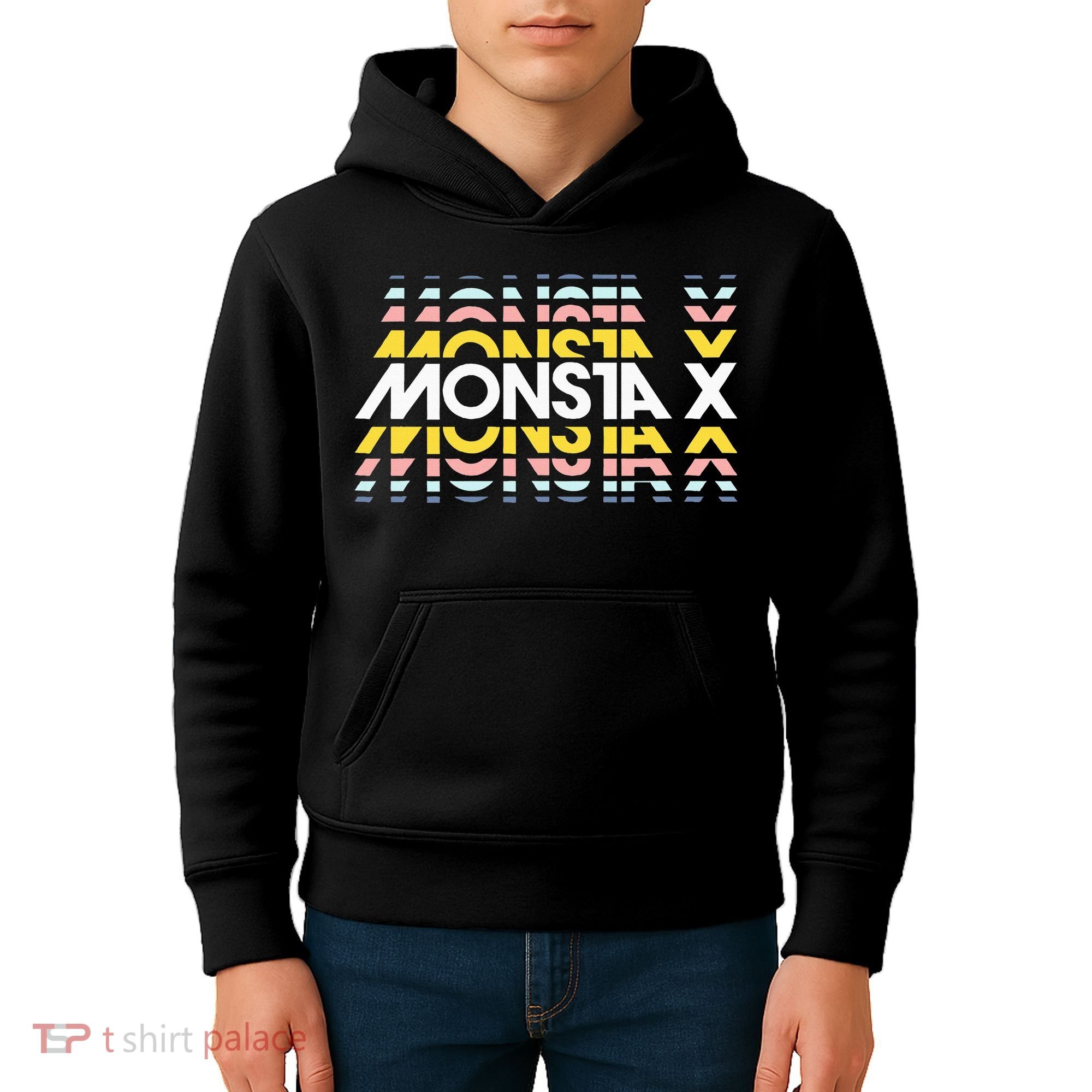 Monsta Simple Minimalist X Band Kids Hoodie
