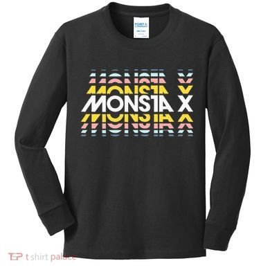 Monsta Simple Minimalist X Band Kids Long Sleeve Shirt