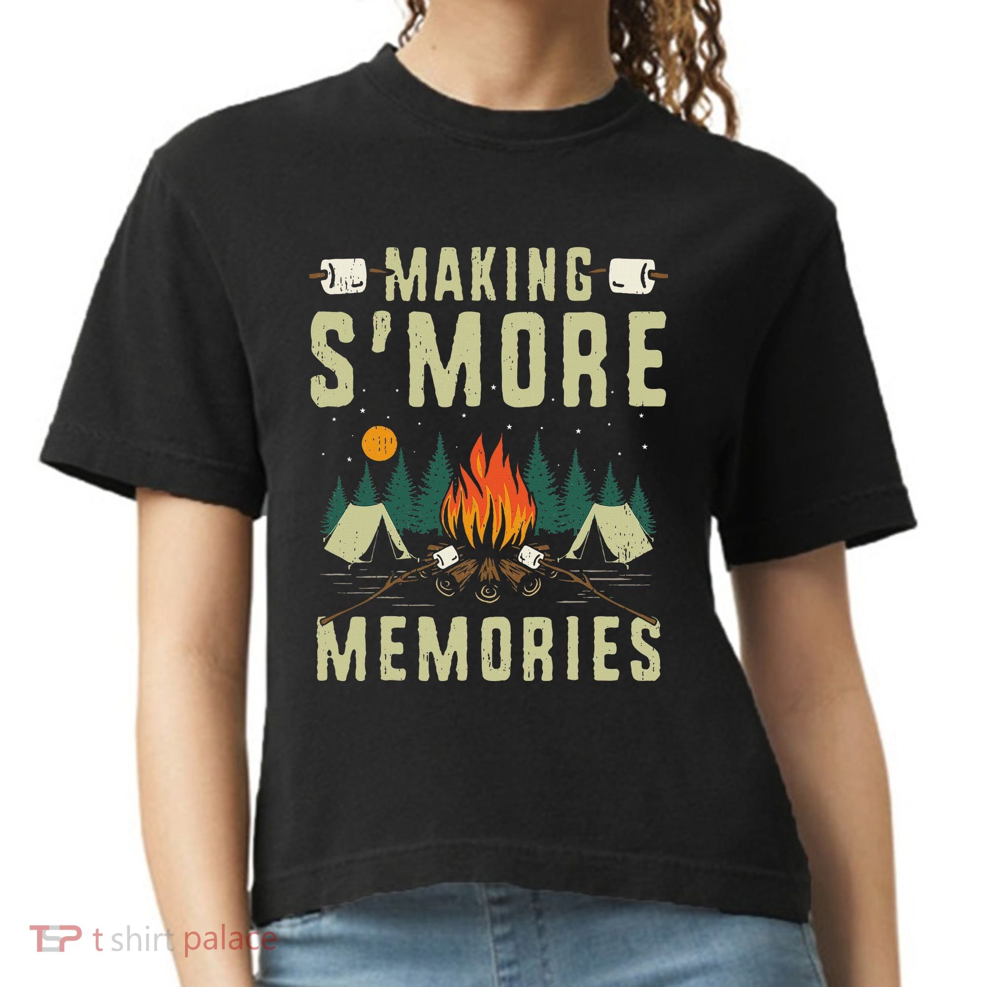 Making SMore Memories Camping Lover Matching Family Camping Comfort Colors Boxy T-Shirt