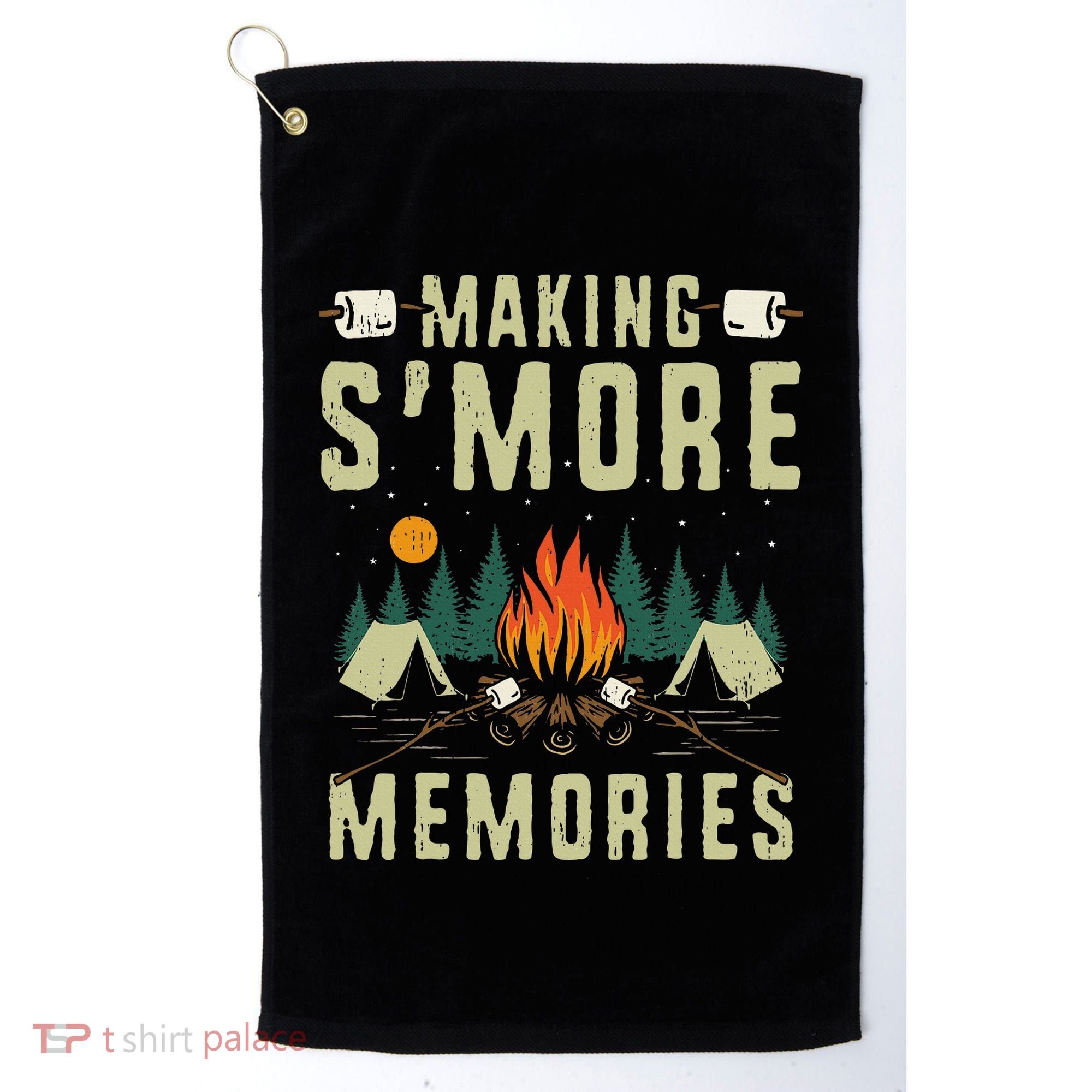 Making SMore Memories Camping Lover Matching Family Camping Golf Towel