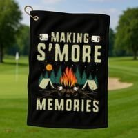 Making SMore Memories Camping Lover Matching Family Camping Golf Towel thumb 1
