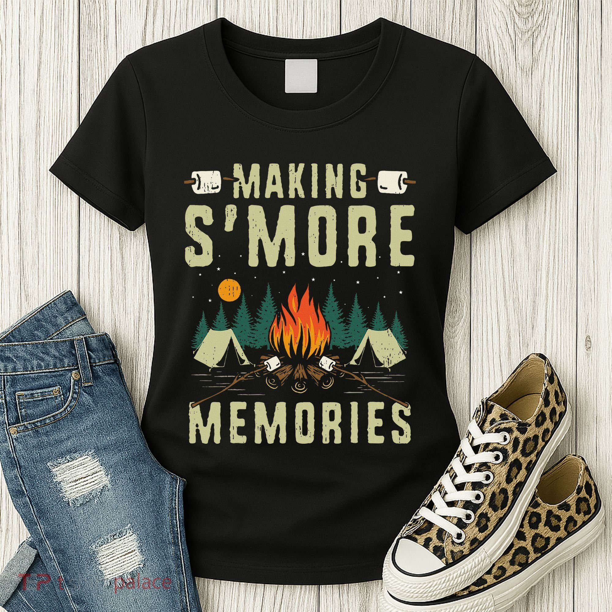 Making SMore Memories Camping Lover Matching Family Camping Women's T-Shirt