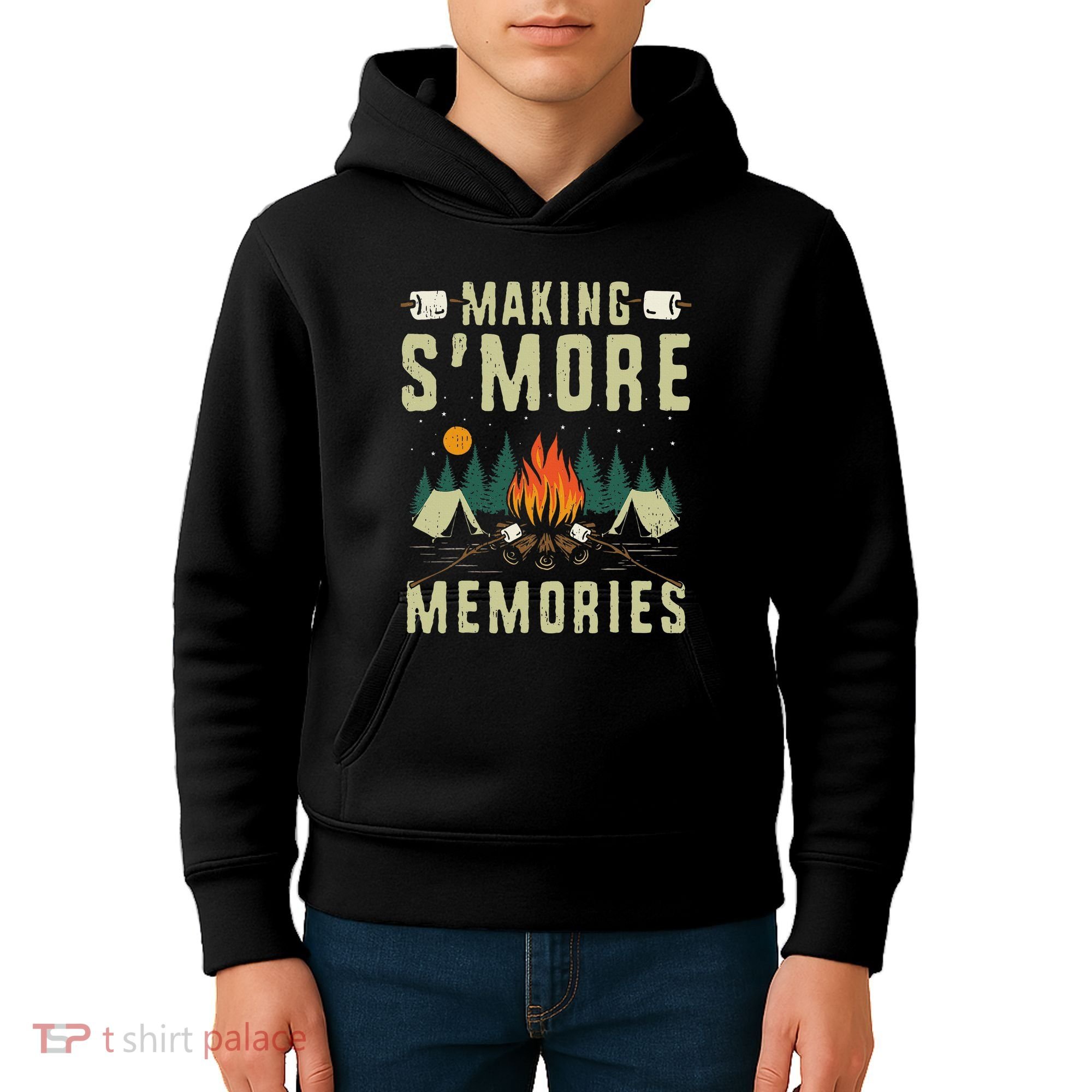 Making SMore Memories Camping Lover Matching Family Camping Kids Hoodie