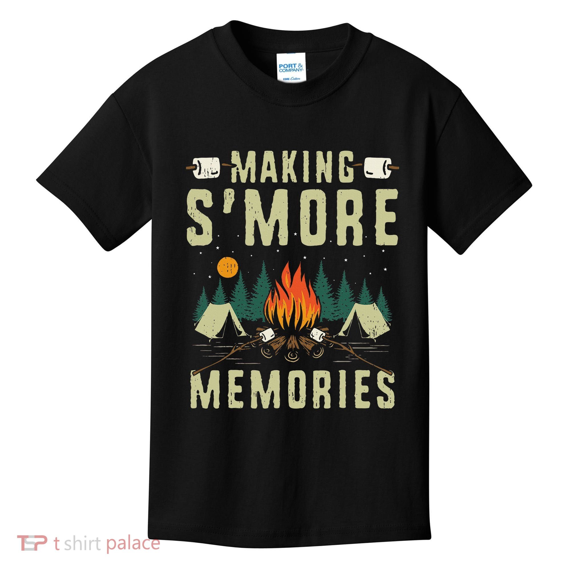 Making SMore Memories Camping Lover Matching Family Camping Kids T-Shirt