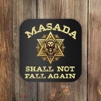 Masada Shall Not Fall Again Lion Judah Star Of David Israel Coaster thumb 0