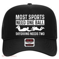Most Sports Need One Ball Paragliding Skydiver Skydiving Gift Hat thumb 0