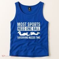 Most Sports Need One Ball Paragliding Skydiver Skydiving Gift Tank Top thumb 2