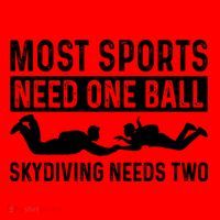 Most Sports Need One Ball Paragliding Skydiver Skydiving Gift Santa Hat thumb 1