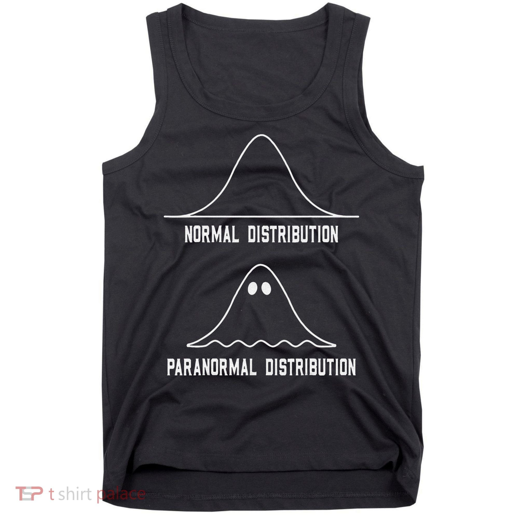 Math Statistics Normal Paranormal Distribution Teacher Tank Top
