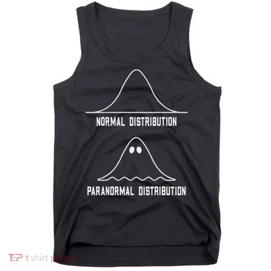 Math Statistics Normal Paranormal Distribution Teacher Tank Top