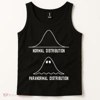 Math Statistics Normal Paranormal Distribution Teacher Tank Top thumb 2