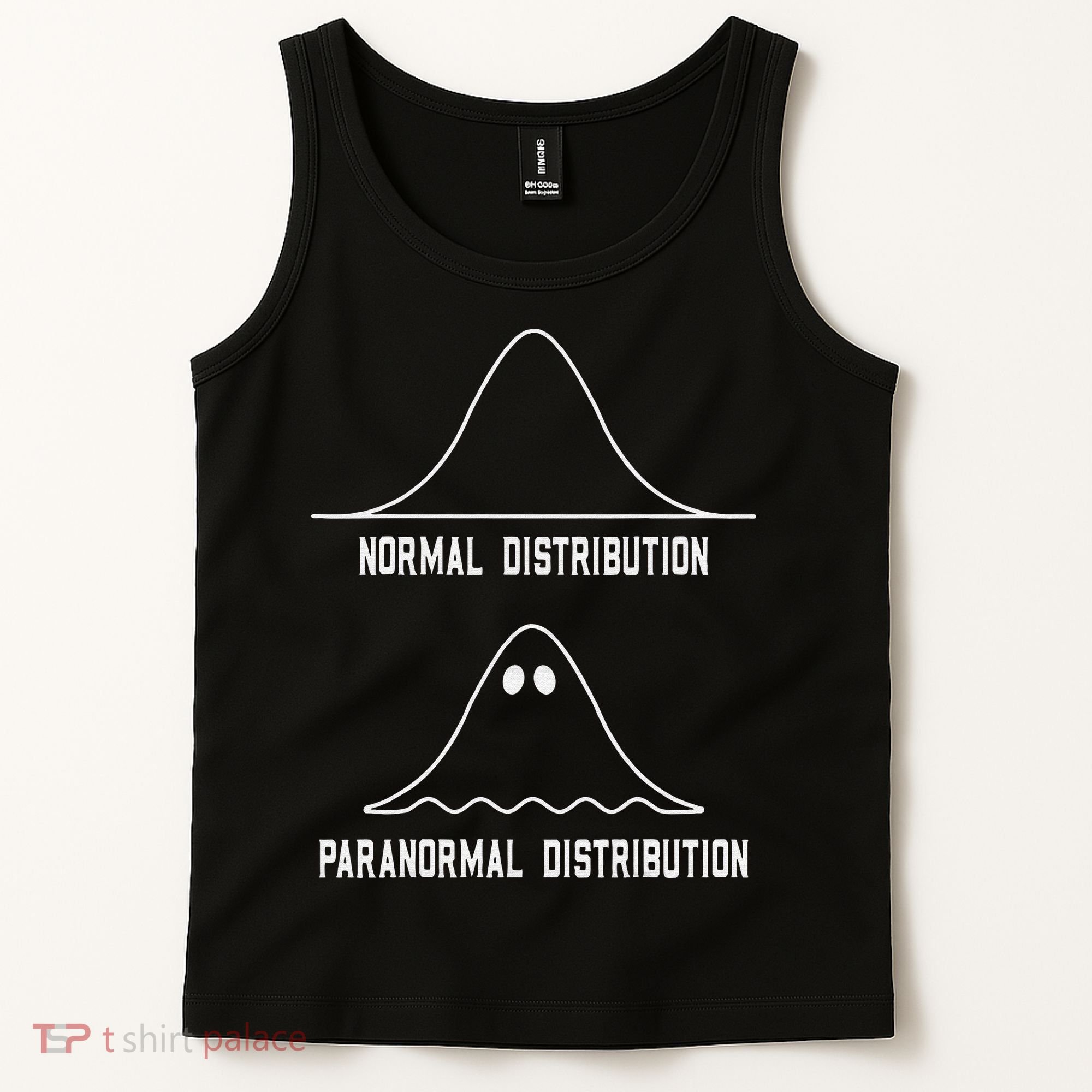 Math Statistics Normal Paranormal Distribution Teacher Tank Top