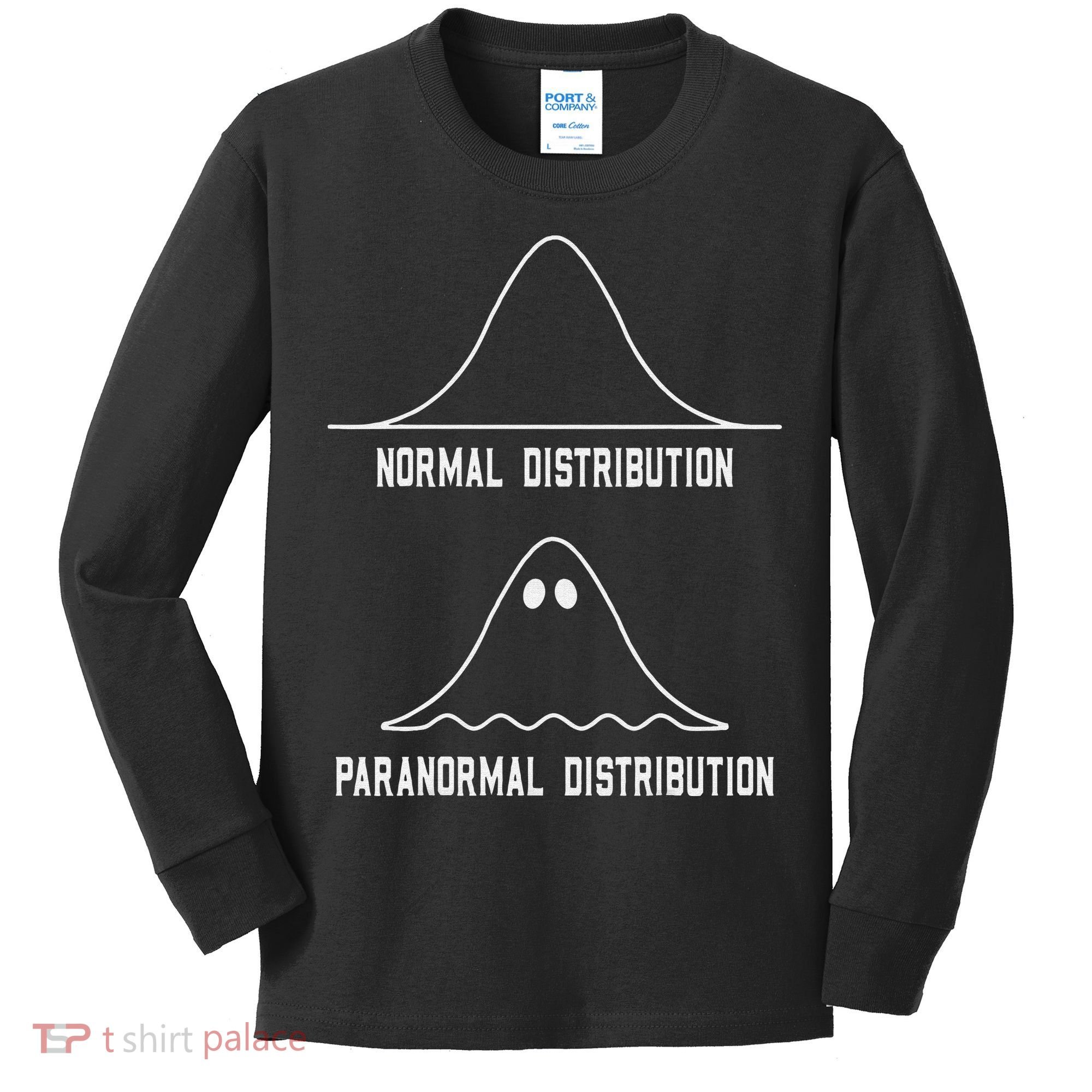 Math Statistics Normal Paranormal Distribution Teacher Kids Long Sleeve Shirt