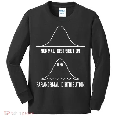 Math Statistics Normal Paranormal Distribution Teacher Kids Long Sleeve Shirt
