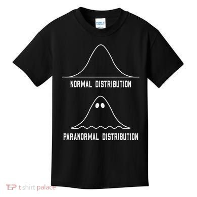 Math Statistics Normal Paranormal Distribution Teacher Kids T-Shirt