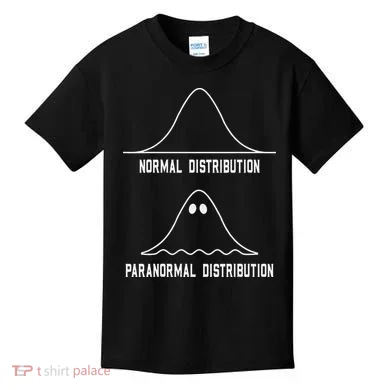 Math Statistics Normal Paranormal Distribution Teacher Kids T-Shirt