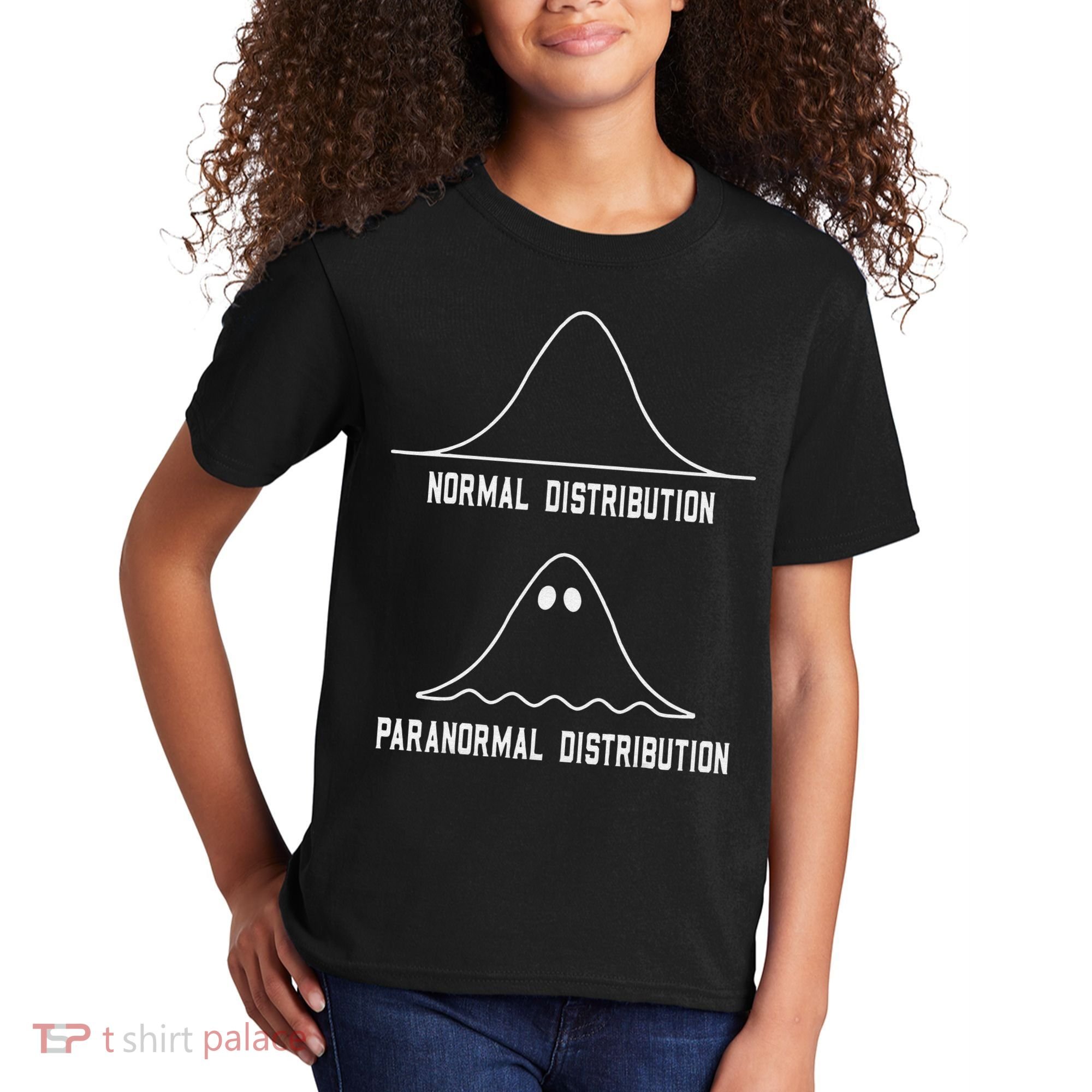 Math Statistics Normal Paranormal Distribution Teacher Kids T-Shirt
