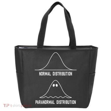 Math Statistics Normal Paranormal Distribution Teacher Tote Bag