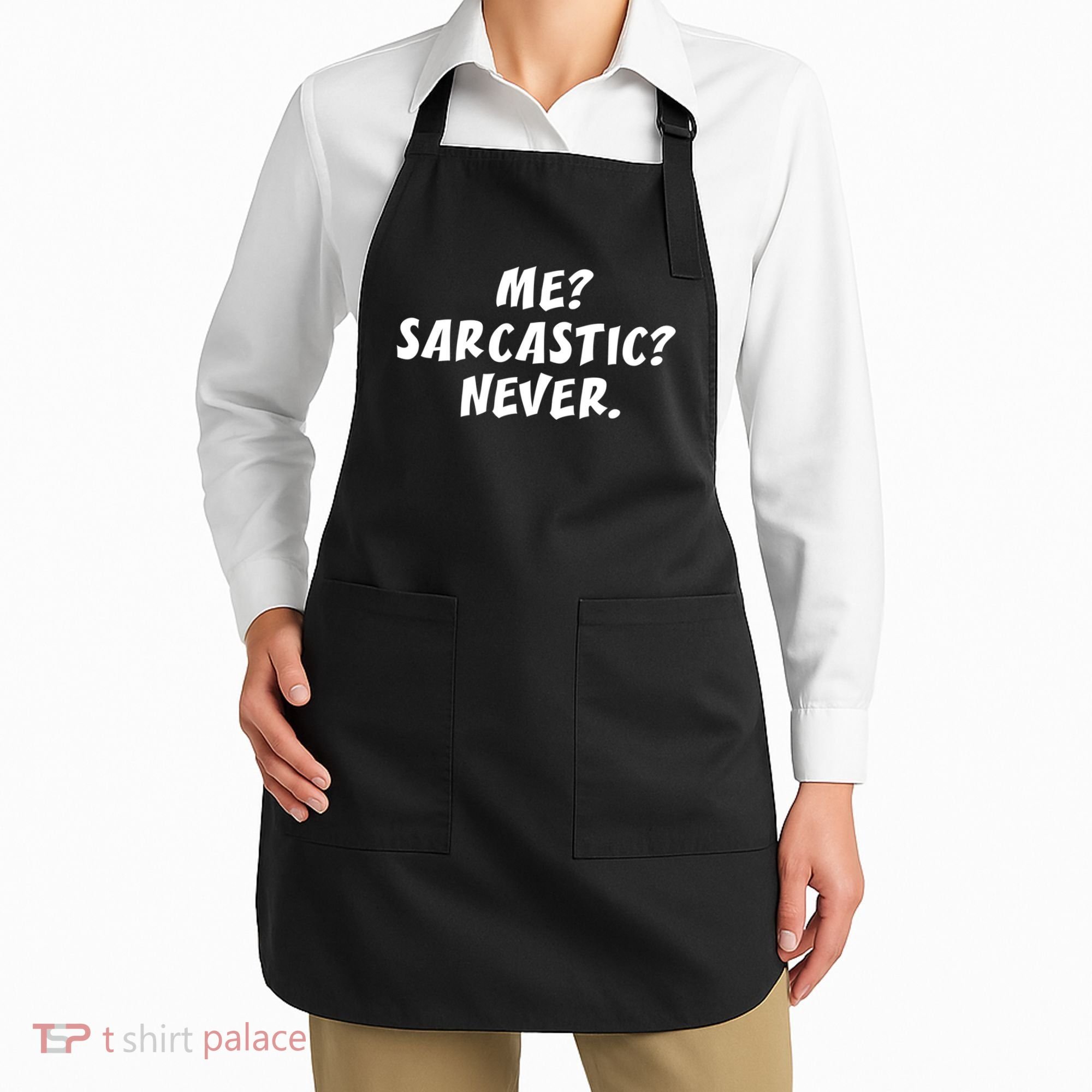 Me Sarcastic Never Great Gift Funny Sayings Gift Apron