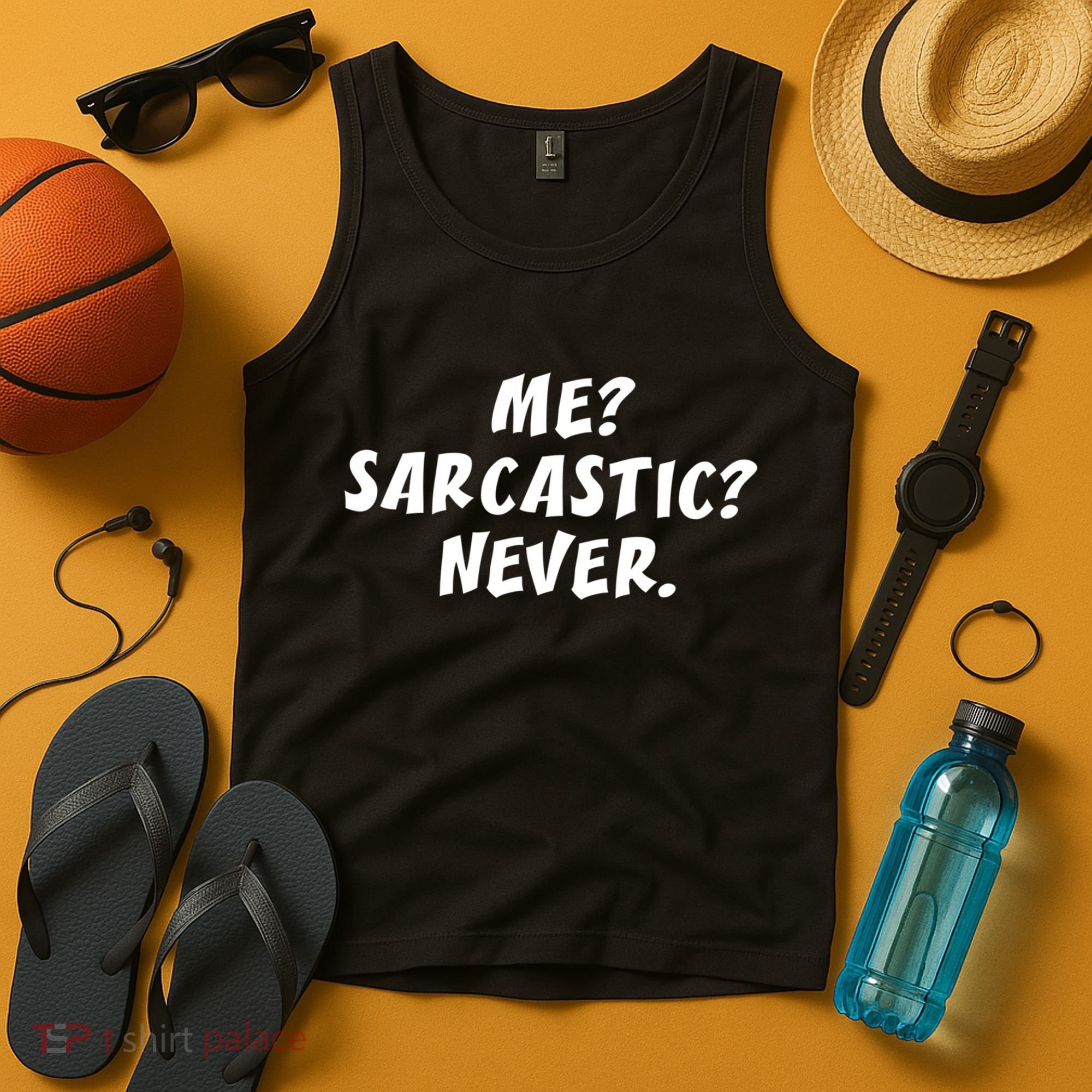 Me Sarcastic Never Great Gift Funny Sayings Gift Tank Top