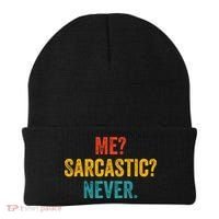 Me Sarcastic Never Funny Sarcastic Quote Beanie thumb 0