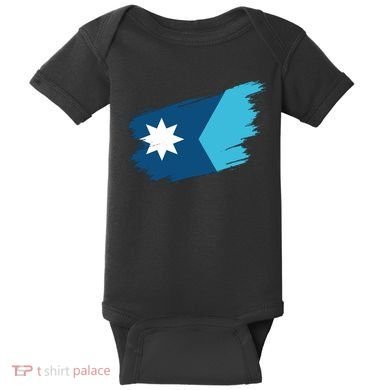 Minnesota State New Flag 2024 Baby Bodysuit