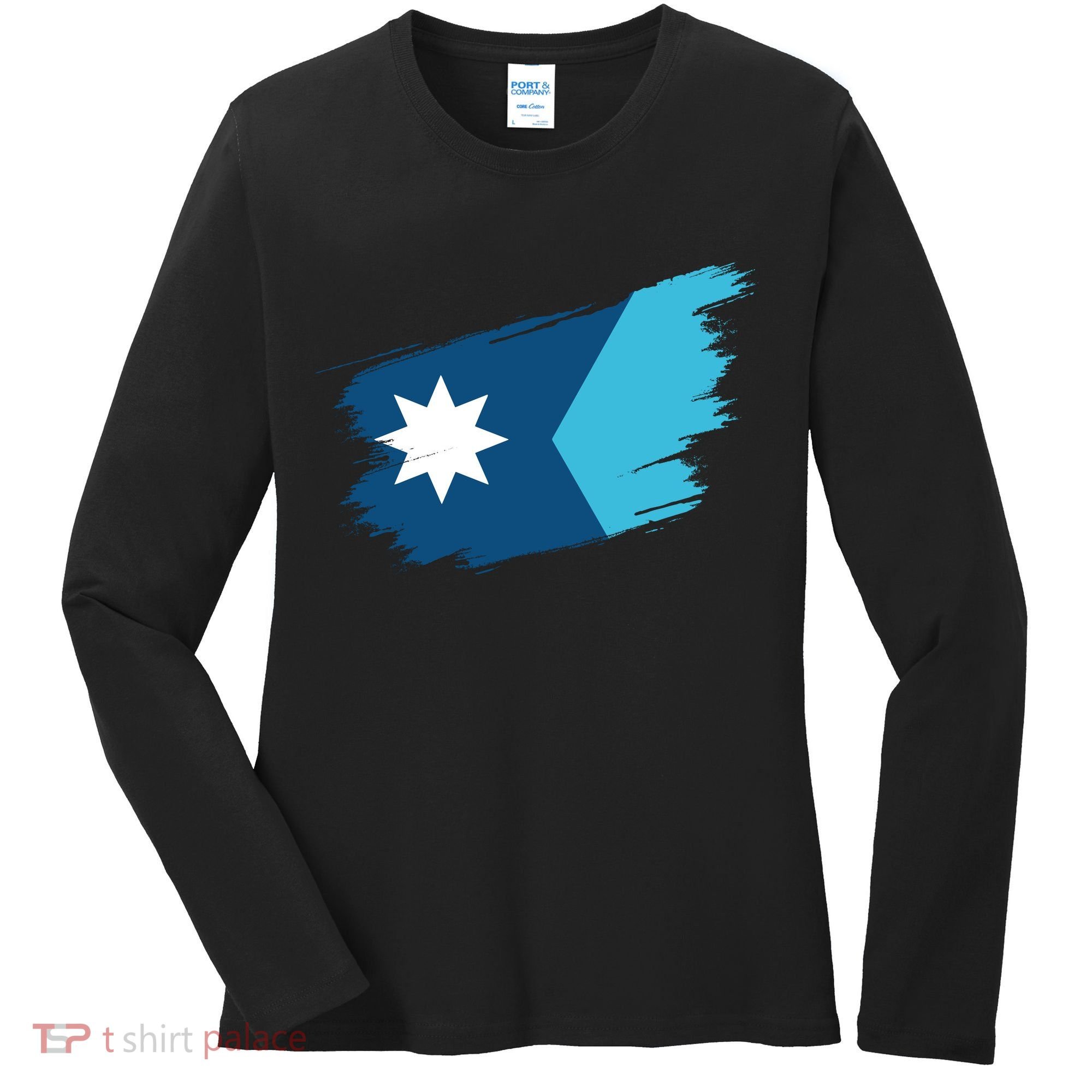 Minnesota State New Flag 2024 Women's Long Sleeve Shirt