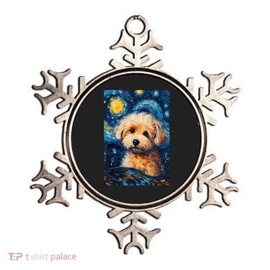 Maltipoo Starry Night Van Gogh Maltese Poodle Dog Art Ornament