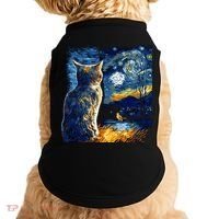 Majestic Starry Night Cat Doggie Tank thumb 0