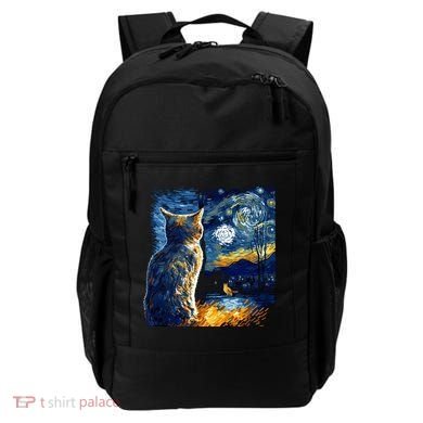 Majestic Starry Night Cat Backpack