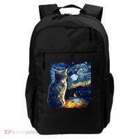 Majestic Starry Night Cat Backpack thumb 0