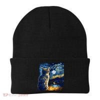Majestic Starry Night Cat Beanie thumb 0
