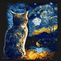 Majestic Starry Night Cat Women's Hoodie thumb 2
