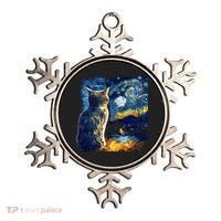 Majestic Starry Night Cat Ornament thumb 0