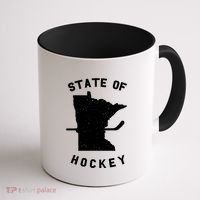 Minnesota State Of Hockey Coffee Mug thumb 1