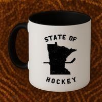 Minnesota State Of Hockey Coffee Mug thumb 2