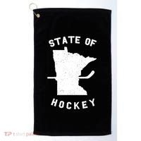 Minnesota State Of Hockey Golf Towel thumb 0