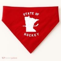 Minnesota State Of Hockey USA-Made Doggie Bandana thumb 0