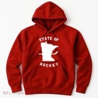 Minnesota State Of Hockey Hoodie thumb 0