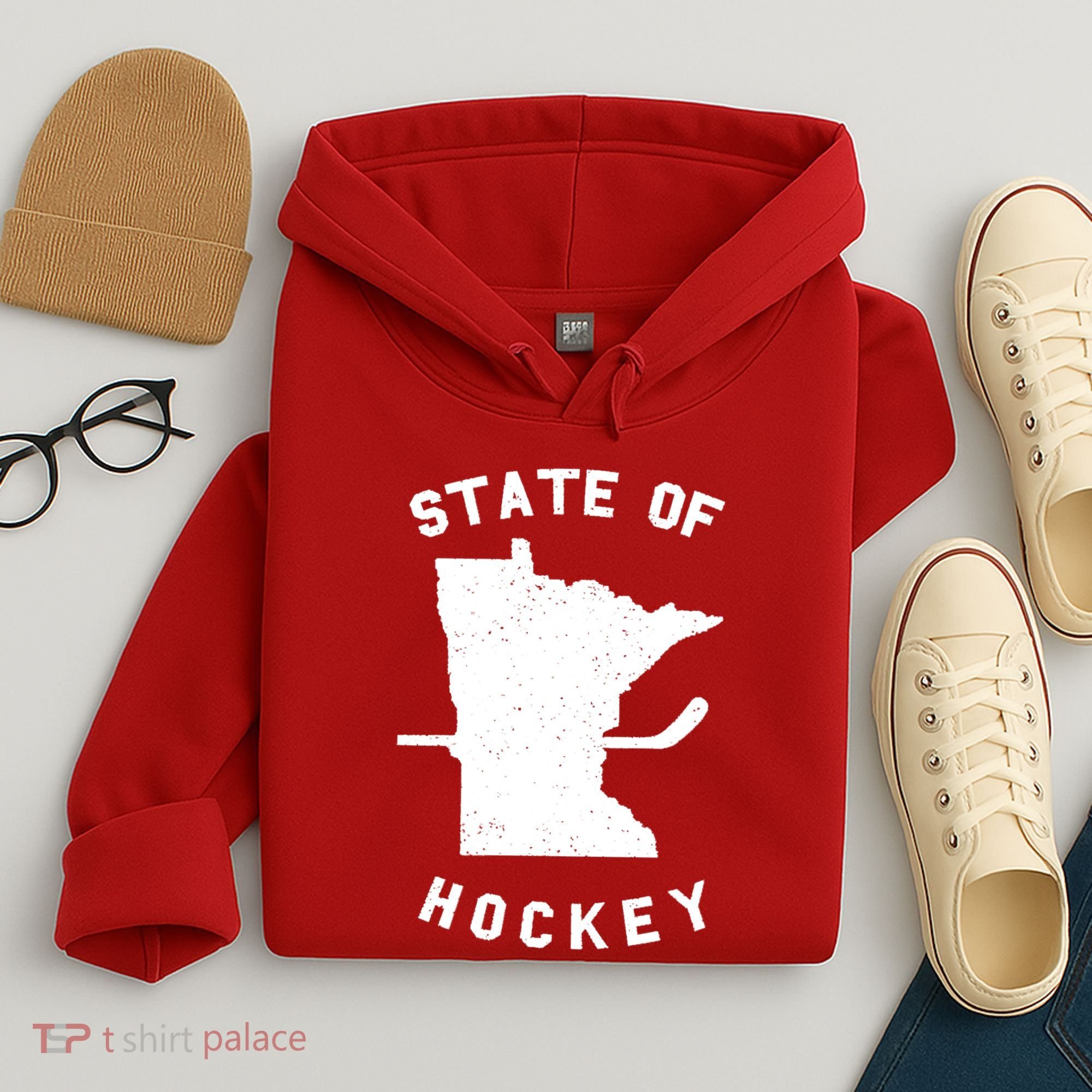 Minnesota State Of Hockey Hoodie