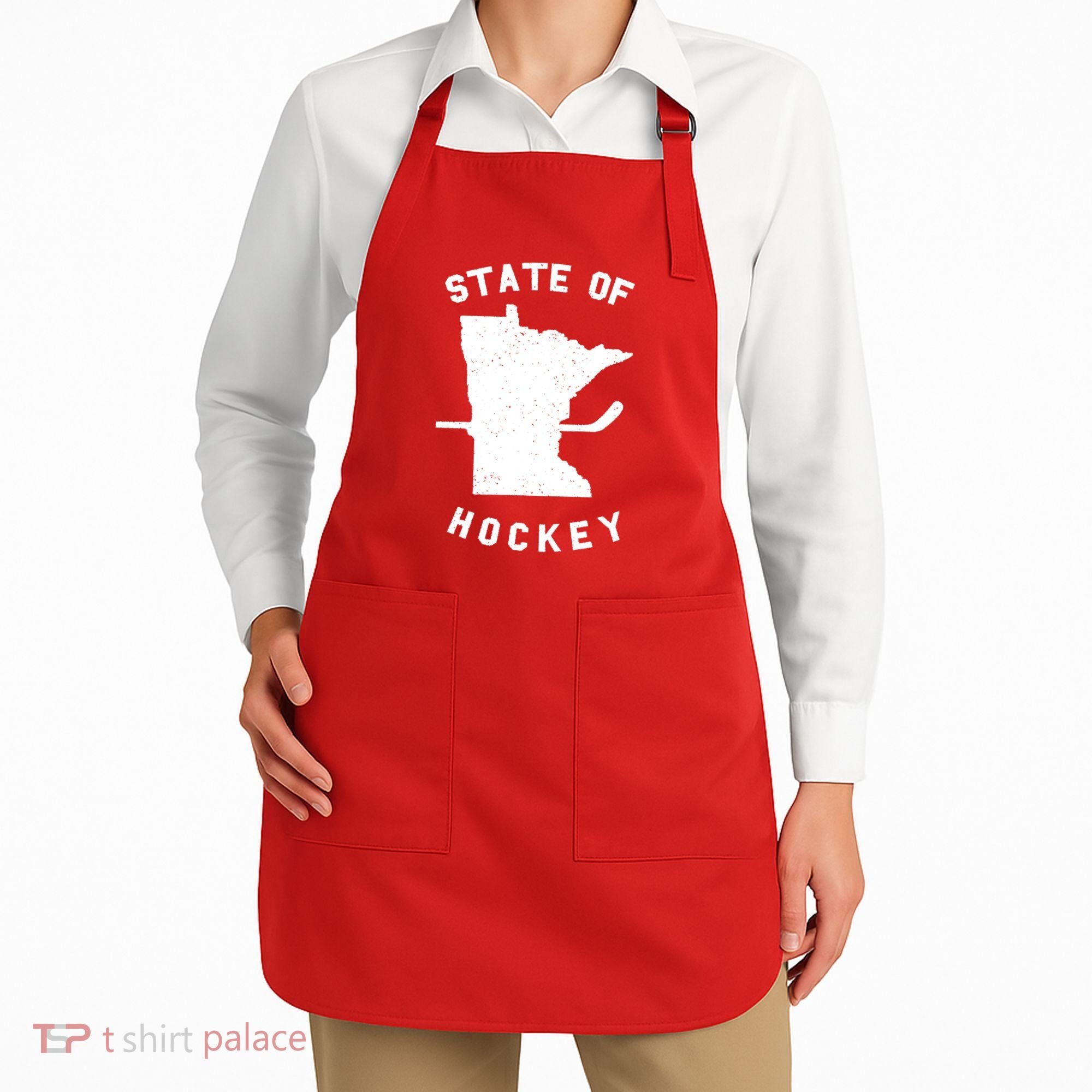 Minnesota State Of Hockey Apron