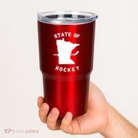 Minnesota State Of Hockey Tumbler thumb 2