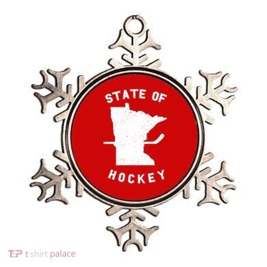 Minnesota State Of Hockey Ornament