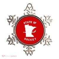 Minnesota State Of Hockey Ornament thumb 0