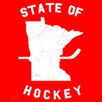 Minnesota State Of Hockey Ornament thumb 1
