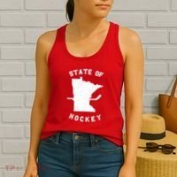 Minnesota State Of Hockey Women's Tank Top thumb 2